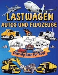 bokomslag Lastwagen, Autos Und Flugzeuge Malbuch Fr Kinder