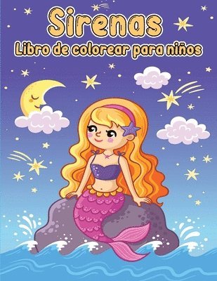 bokomslag Libro para colorear de sirenas para nios