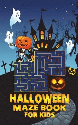 bokomslag Halloween maze book for kids