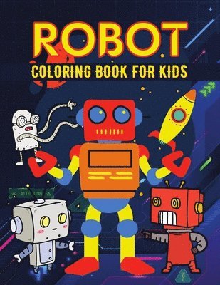 Robot coloring book for kids 1