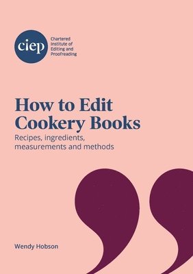 How to Edit Cookery Books 1