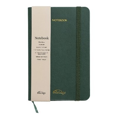 Ashridge - Small Rainbow Edge Notebook - Olive Green, Häftad
