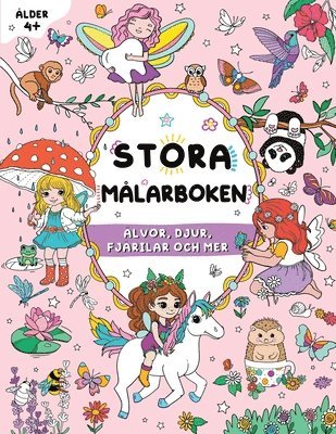 bokomslag Stora målarboken för flickor