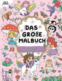 bokomslag Das große Malbuch für Mädchen: Feen, Tiere, Schmetterlinge und mehr