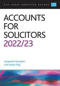 bokomslag Accounts for Solicitors 2022/2023