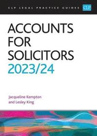 bokomslag Accounts for Solicitors 2023/2024