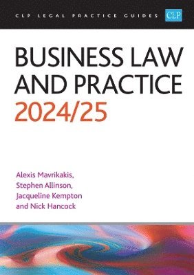 bokomslag Business Law and Practice 2024/2025