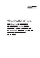Hanna Komar - When I'm Out of Here, Häftad