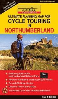 bokomslag Cycle Touring Map of Northumberland - REV.3