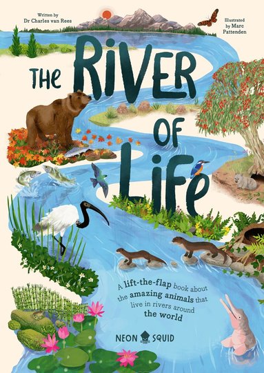Charles Van Rees, Neon Squid - River of Life, Kartonnage