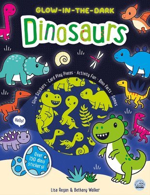 bokomslag Glow-In-The-Dark Dinosaurs Sticker Activity Book