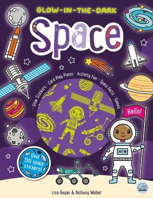 bokomslag Glow-In-The-Dark Space Sticker Activity