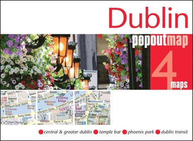 bokomslag Dublin PopOut Map - pocket size, pop up map of Dublin city centre