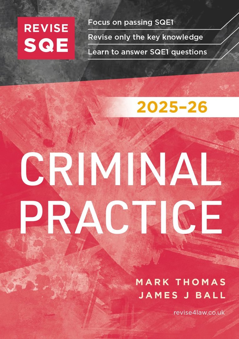 Revise SQE Criminal Practice 2025/26
