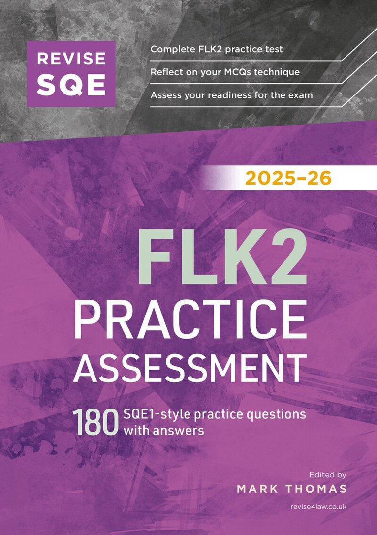 Mark Thomas - Revise SQE FLK2 Practice Assessment 2025/26, Häftad