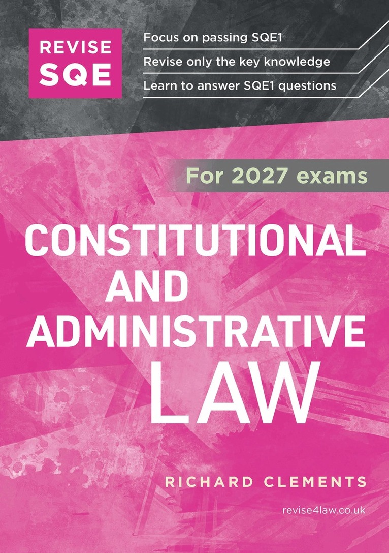 Richard Clements - Revise SQE Constitutional and Administrative Law 2027, Häftad. Tillgänglighet: Lägg i varukorg