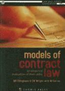 bokomslag Models of Contract Law