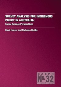 bokomslag Survey Analysis for Indigenous Policy in Australia: Social Science Perspectives