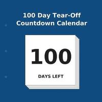 bokomslag 100 Day Tear-Off Countdown Calendar