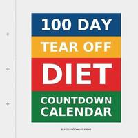 bokomslag 100 Day Tear-Off Diet Countdown Calendar