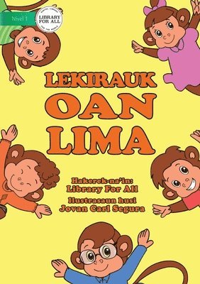 Five Little Monkeys / Lekirauk Oan Lima (Tetun edition) 1
