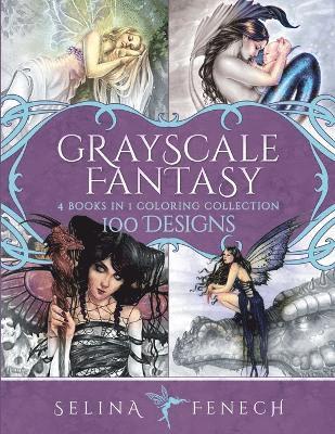 Grayscale Fantasy Coloring Collection 1