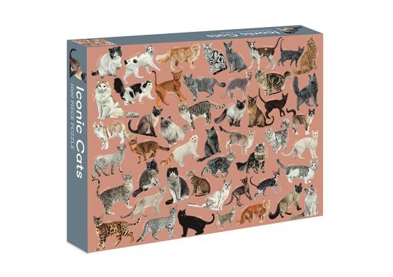 Iconic Cats: 1,000-Piece Jigsaw Puzzle 1