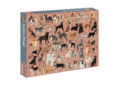 bokomslag Iconic Dogs: 1,000-Piece Jigsaw Puzzle