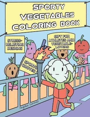 bokomslag Sporty Vegetables Coloring Book