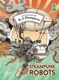 bokomslag Steampunk Robots Coloring Book