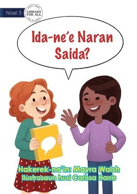 Mayra Walsh - What Is This Called? - Ida-ne'e Naran Saida?, Häftad