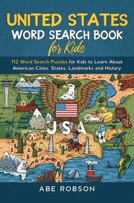 bokomslag United States Word Search Book for Kids