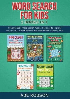 Word Search for Kids 5 Books in 1 1