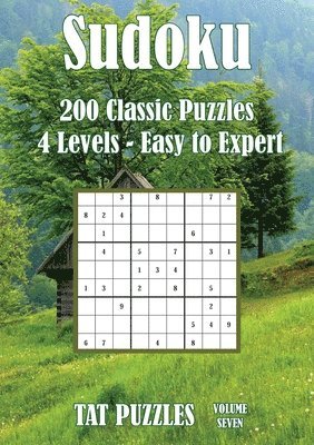 Tat Puzzles - Sudoku - 200 Classic Puzzles - Volume 7 - 4 Levels - Easy to Expert, Häftad