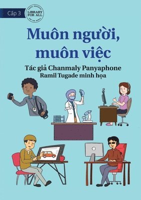 bokomslag Different People, Different Jobs - Muôn ng??i, muôn vi?c