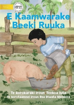 Ruuka Feeds A Pig - E Kaamwarake Beeki Ruuka (Te Kiribati) 1