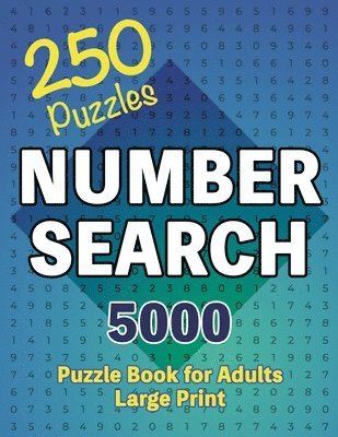 Number Search Puzzle Book 250 Games 1