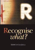 Recognise what? 1
