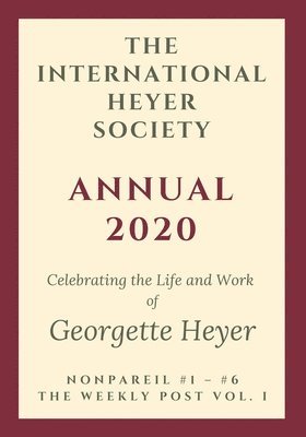 The International Heyer Society Annual 2020 1