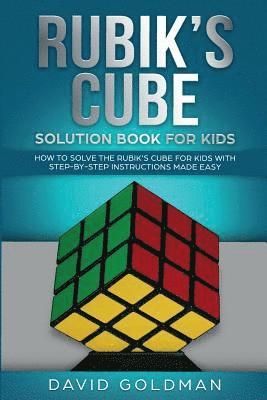 Rubik's Cube Solution Book For Kids 1