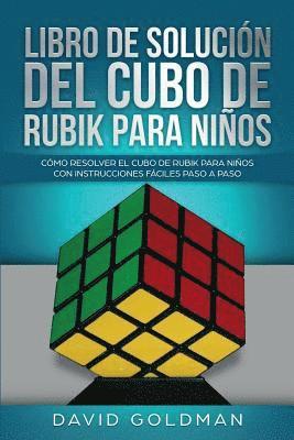 David Goldman - Libro de Solución Del Cubo de Rubik para Niños, Häftad