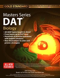 bokomslag DAT Masters Series Biology: Comprehensive Preparation and Practice for the Dental Admission Test Biology by Gold Standard DAT