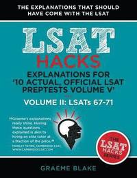 bokomslag Explanations for '10 Actual, Official LSAT PrepTests Volume V'