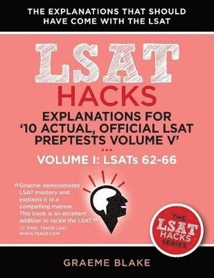 bokomslag Explanations for '10 Actual, Official LSAT Preptests Volume V'