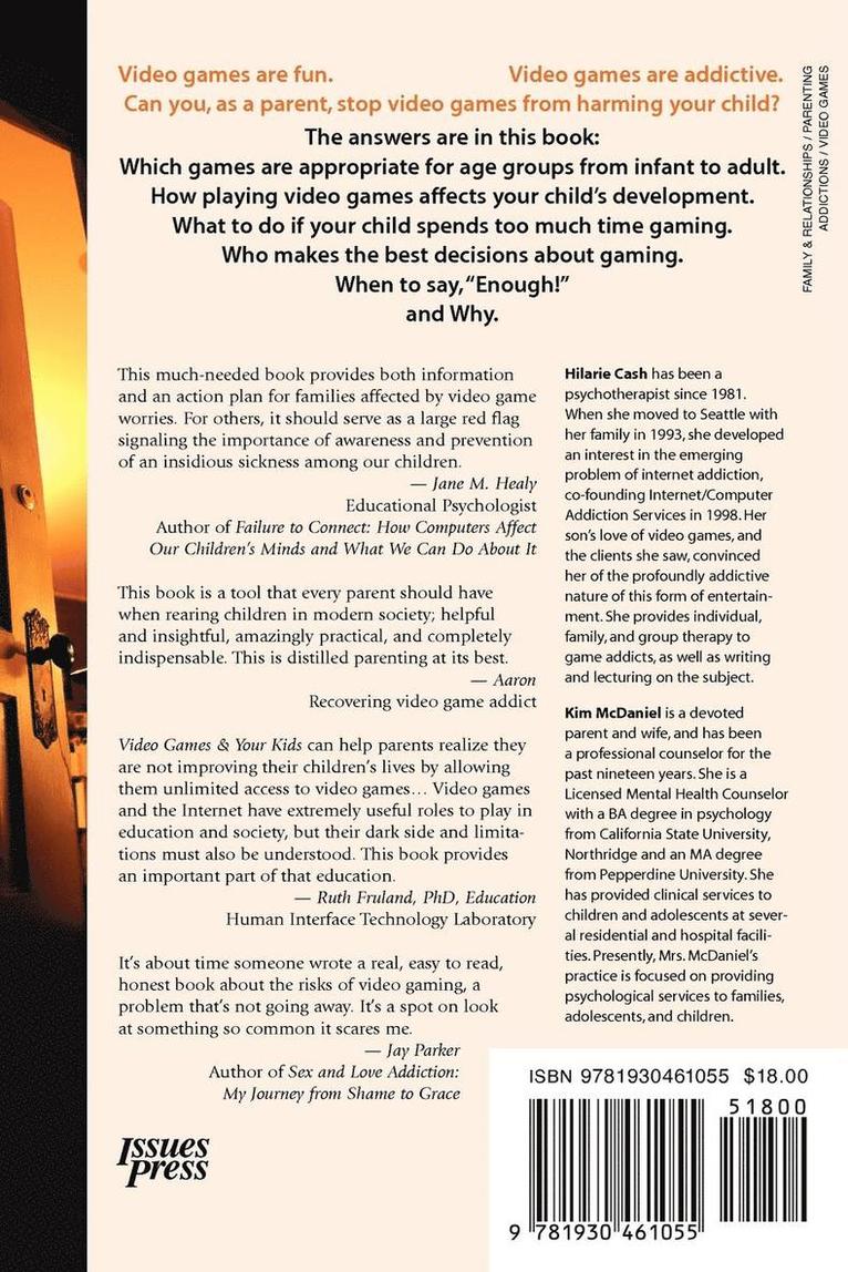 Hilarie Cash, Kim McDaniel - Video Games & Your Kids, Häftad
