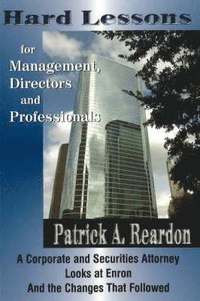bokomslag Hard Lessons for Management, Directors & Professionals