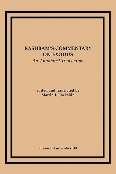 bokomslag Rashbam's Commentary on Exodus