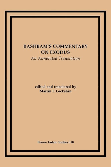 bokomslag Rashbam's Commentary on Exodus