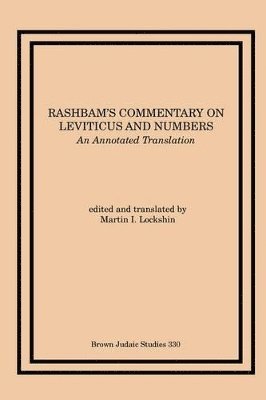 bokomslag Rashbam's Commentary on Leviticus and Numbers