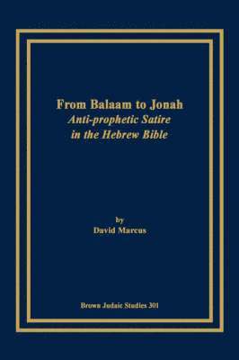 bokomslag From Balaam to Jonah